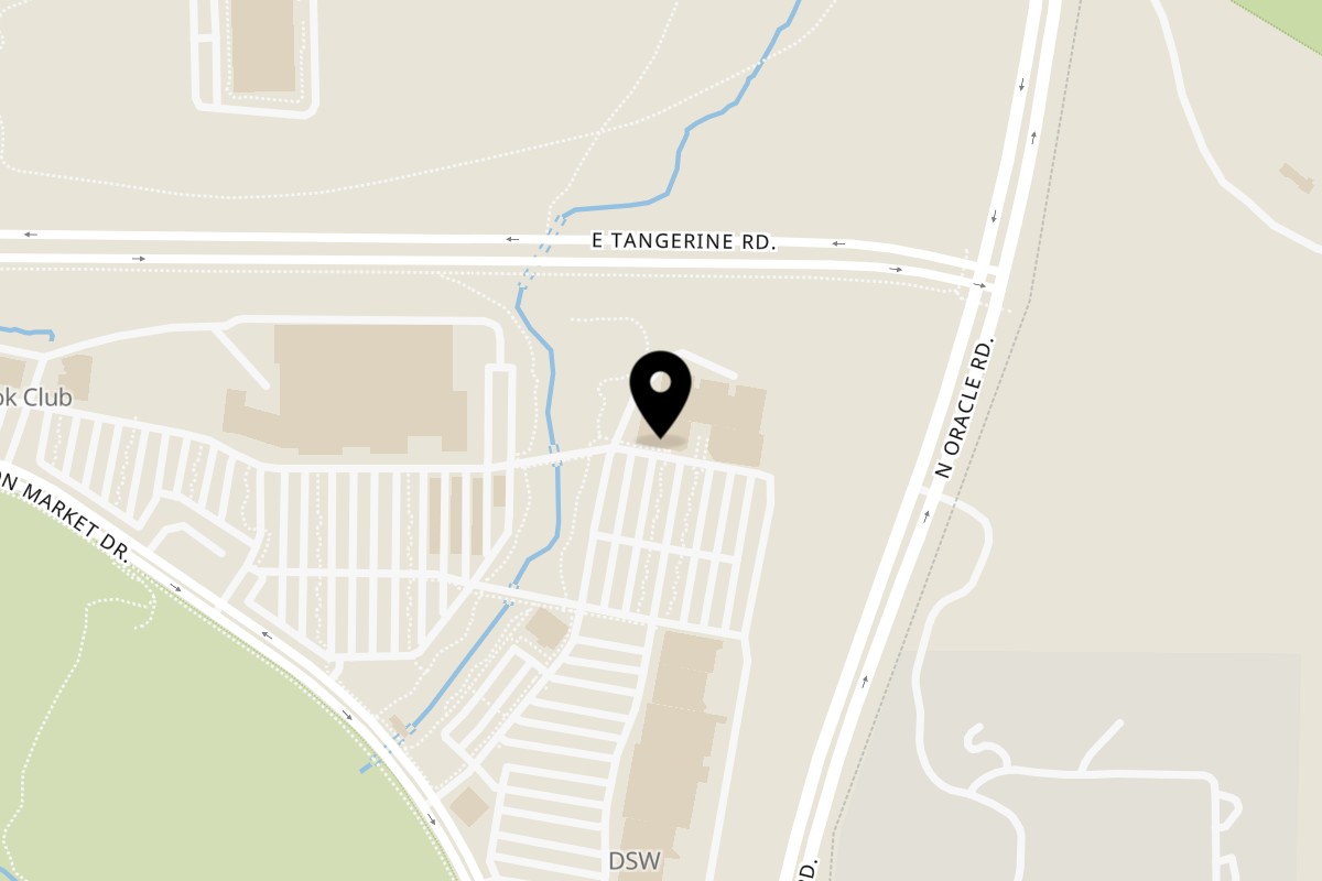 Map showing the location of Noy'S Tuk Tuk Thai Oro Valley on 12125 N Oracle Rd #169 in Oro Valley